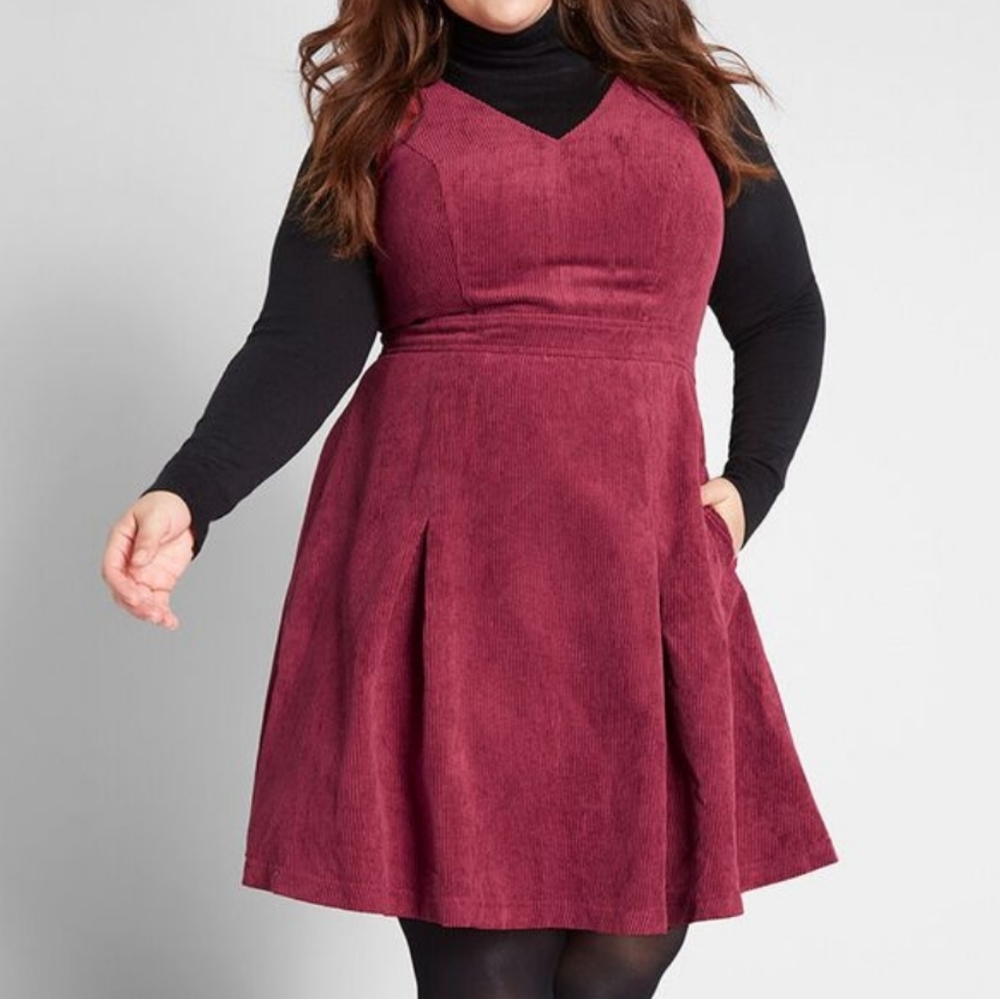 Modcloth size 20 Utmost Allure Corduroy Dress